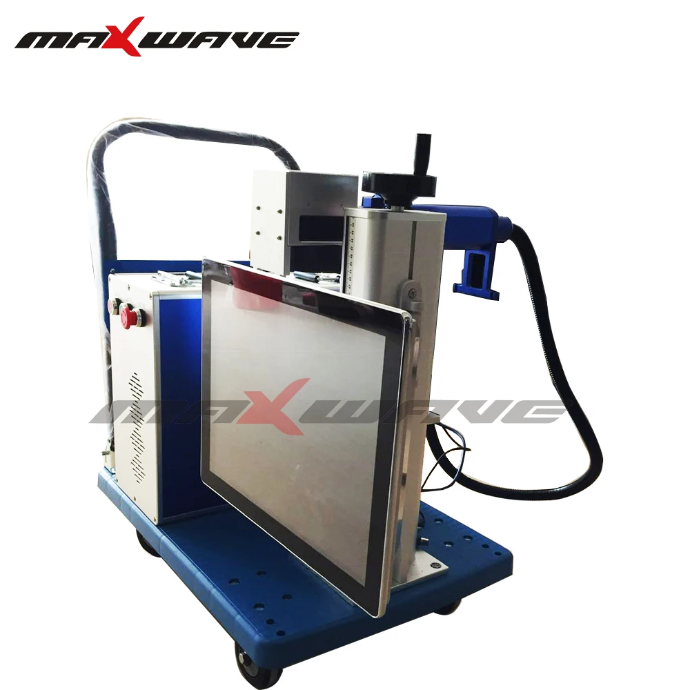 

Fast Speed Animal Ear Tags Fiber Laser Marking Machine Stainless steel 50w laser engraving fiber