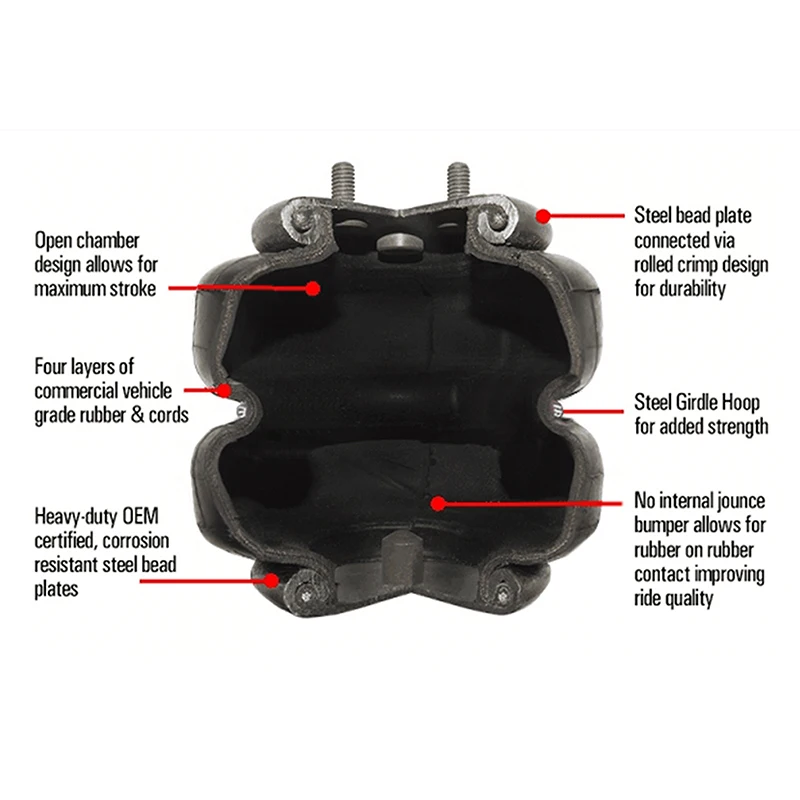 Сумка Air Sleeve 1/2 &quotnpt Однопортовый 2600Ib комплект подвески для пневматической |