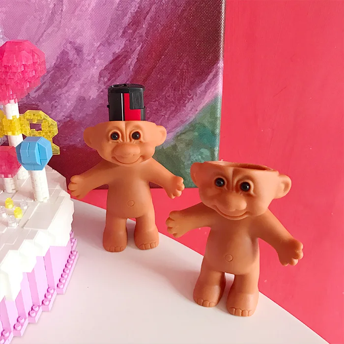 5 шт. милый чехол зажигалка для куклы Тролль силиконовые рукава зажигалки