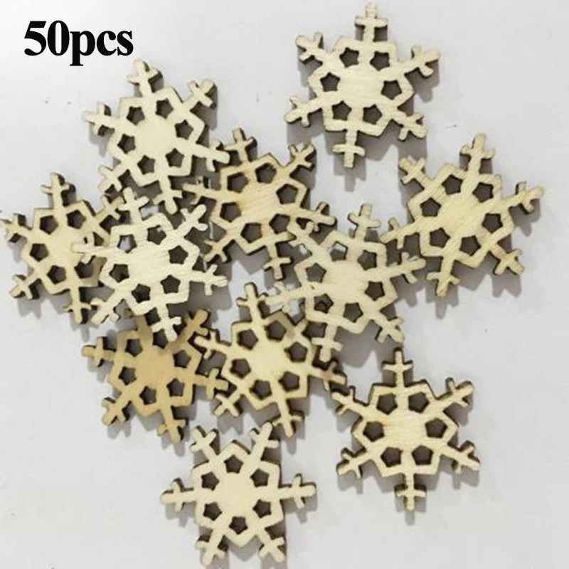 50 шт. Деревянная Рождественская елка украшения подвески Подвесные Подарки