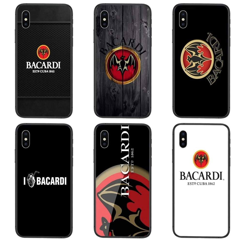 Сумки Bacardi Breezer с логотипом черный чехол силиконовый из ТПУ для Huawei P50 P40 P30 P20 P10 Lite E