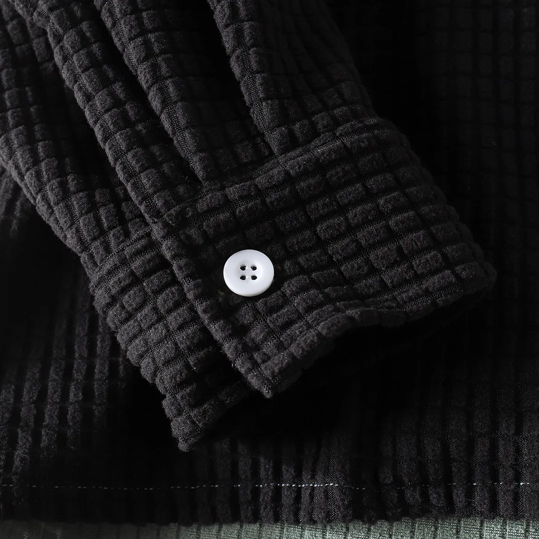 Мужская Вельветовая рубашка с длинными рукавами Повседневная в японском стиле