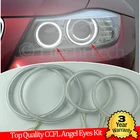 Высокое качество CCFL комплект ангельских глаз теплый белый гало кольцо для BMW 3 серии E90 E91 2005 2006 2007 2008 ксеноновые фары демон