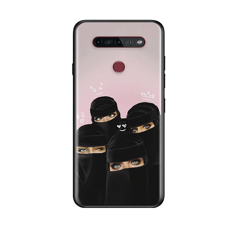 

Muslim Islamic Scarf Gril Eyes For LG G8 V30 V35 V40 V50 V60 Q60 K40S K50S K41S K51S K61 K71 K22 ThinQ 5G Phone Case