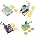 Брелки для ключей Genshin Impact, мужской брелок с джинсовым Gunnhildr, ганью, кэкин, Барбара ганнхилdr, игровые аксессуары, сублимационные заготовки аниме