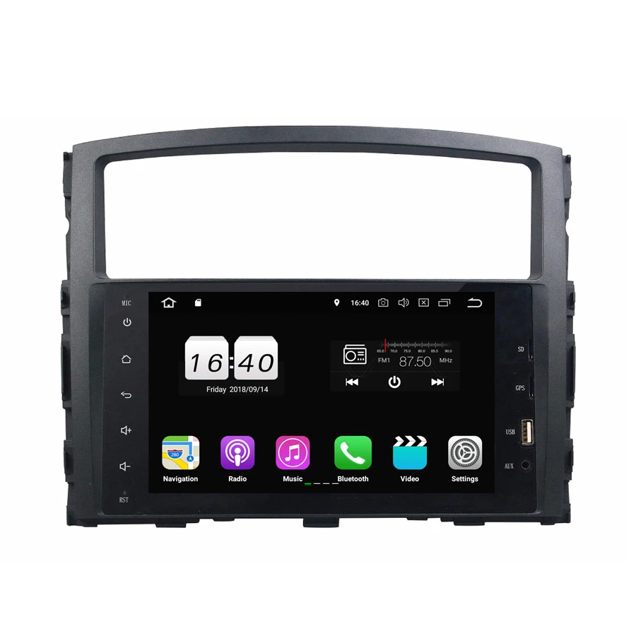 8 &quotTDA7851 Android 1 для MITSUBISHI PAJERO 2006 2012 1024*600 2 Гб RAM автомобильный DVD плеер GPS navi usb aux RDS