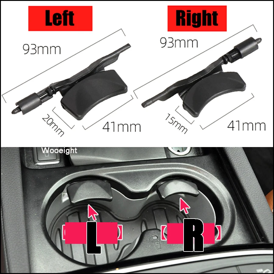 

Wooeight 1X Car Cup Holder Clip Center Console Water Cup Holder Buckle Clip For Mercedes-Benz ML GL GLS GLE Class GLS500 GL400