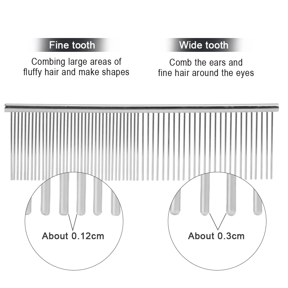 Прочная Расческа для домашних собак из нержавеющей стали щетка волос S/M/L
