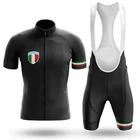 Комплект велосипедной одежды из Джерси, черного цвета, Италия, лето 2021 г.