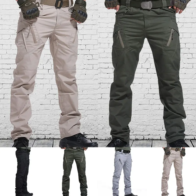 

Spring Summer Camping Fishing Mountain Climbing Cycling Casual Pants Cargo Outdoor Trousers Men Army Overalls Tactical Fashion