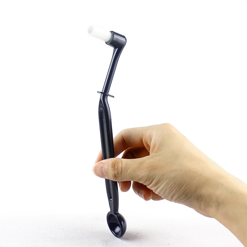 

Bend Brush with coffee spoon Coffee Machine Cleaning Brush Coffee Grime Plastic Handle Cleaner Tools clean up dead corners