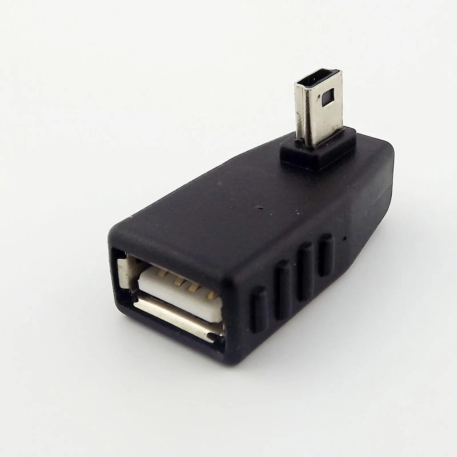 1 шт. левый угол 90 ° Mini USB 5 Pin B Male к 2 0 Тип A Female хост адаптер OTG|Компьютерные кабели и