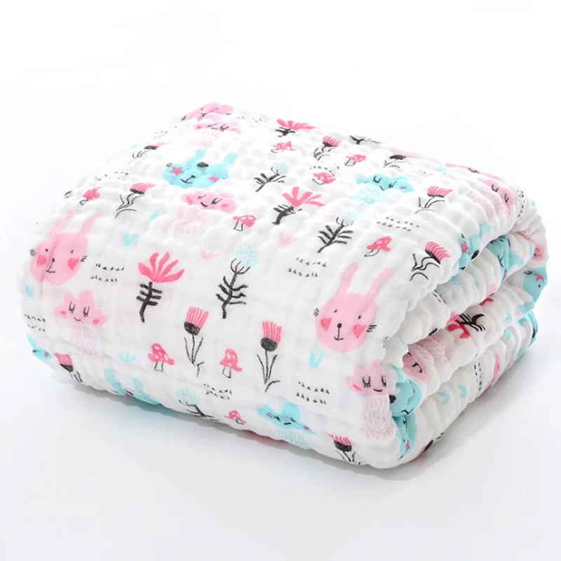 

Baby Bath Towel Muslin Cloth Kids Bathrobe Child Blanket Wrap for Newborn Infant Toddler Boys Girls Gauze Cotton 105*105cm