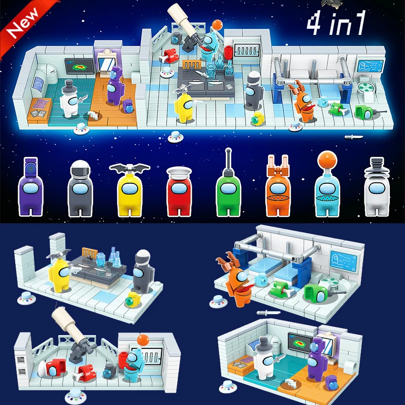Конструктор MOC 4 шт./компл. 2021 новая серия американских игр кафетерий