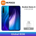 Смартфон Xiaomi Redmi Note 8, глобальная прошивка, 6 ГБ ОЗУ, 128 Гб ПЗУ, Восьмиядерный процессор Snapdragon 665, экран 6,3 дюйма, четыре задних камеры 48 МП, аккумулятор 4000 мАч