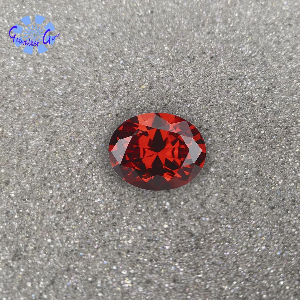 Высококачественные драгоценные камни AAA гранат овальной формы кубический