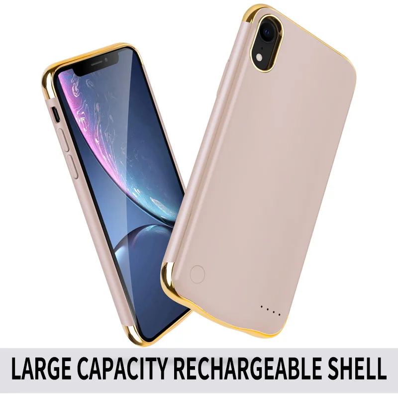 Чехол для аккумулятора XR 6000 мАч iPhone трехступенчатая пластина металлическая