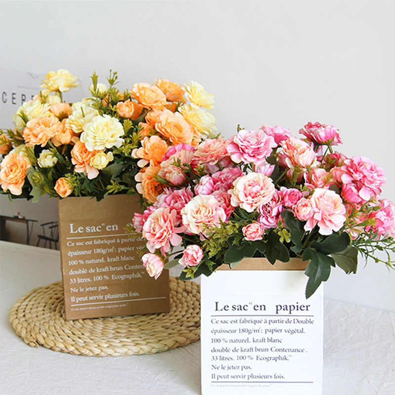 

1pc Peony Artificial Silk Flowers for Home Decoration Plastic Fake Flowers Bouquet Wedding Table Centerpiece Decor