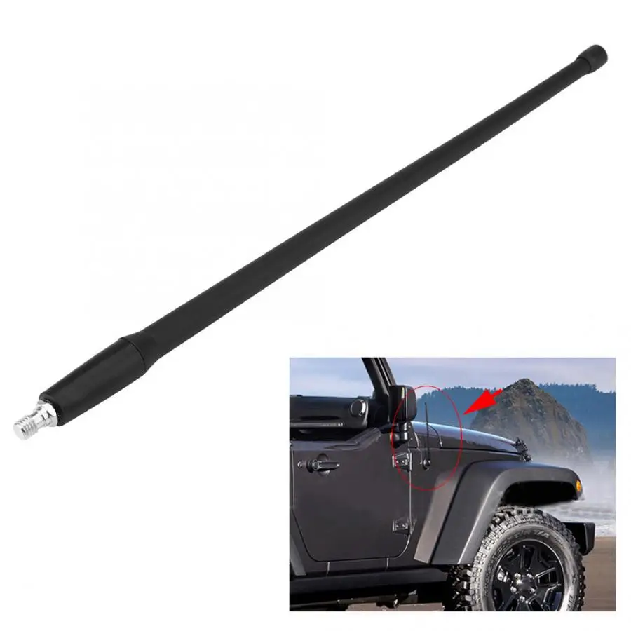 13 дюймовая сменная автомобильная антенна для Jeep Wrangler JK JKU JL 2008 2009 2010 2011 2012 2013 2014 2015 2016 2017 черный ABS