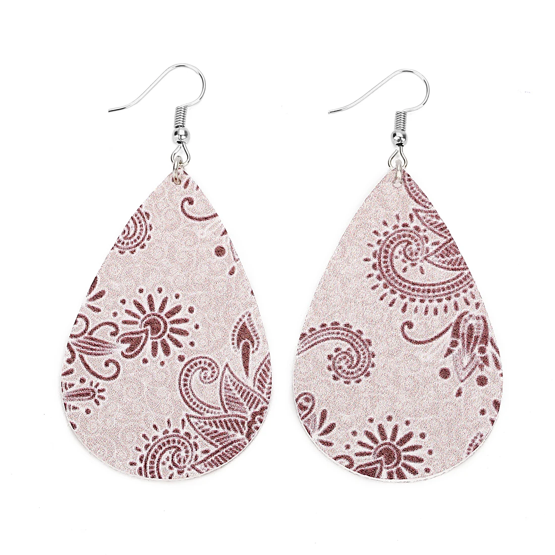 Новинка Модные Этнические богемные серьги из искусственной кожи 37*55 мм Висячие