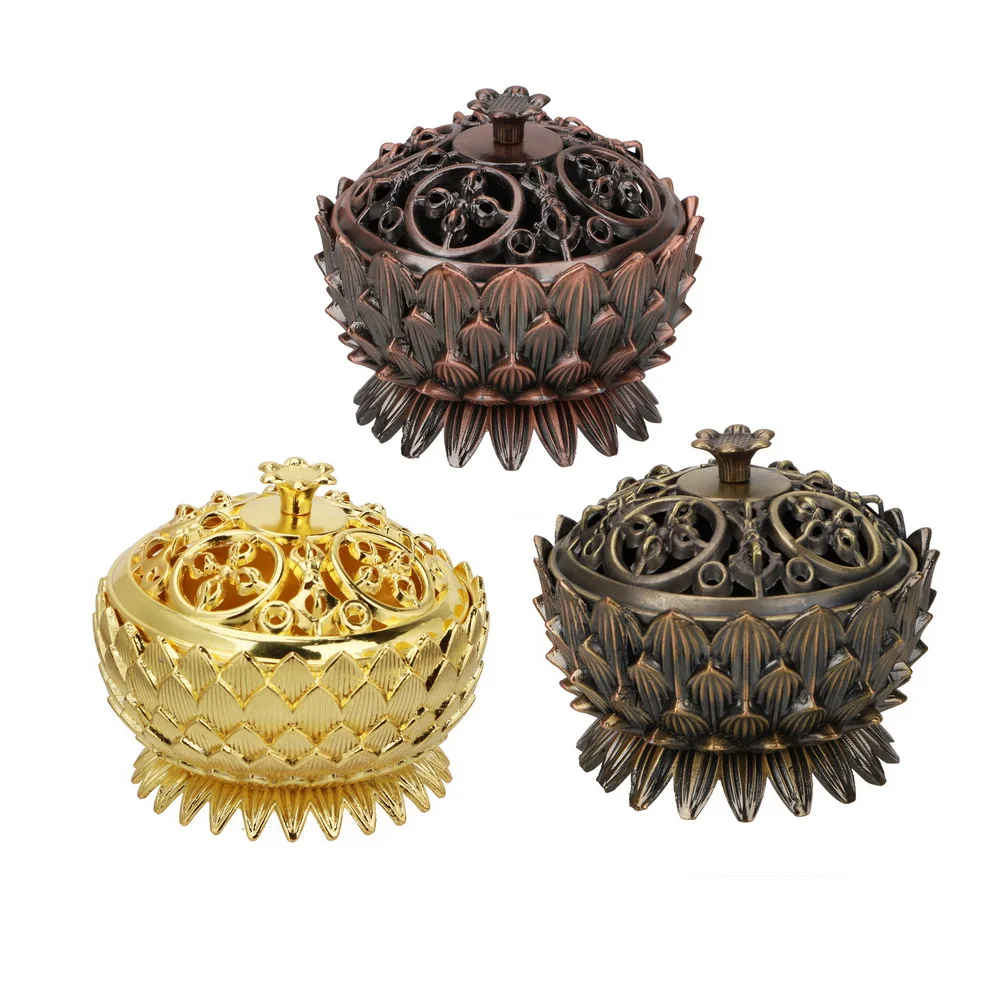 Подставка для курильницы из сплава цинка и меди подставка в форме лотоса