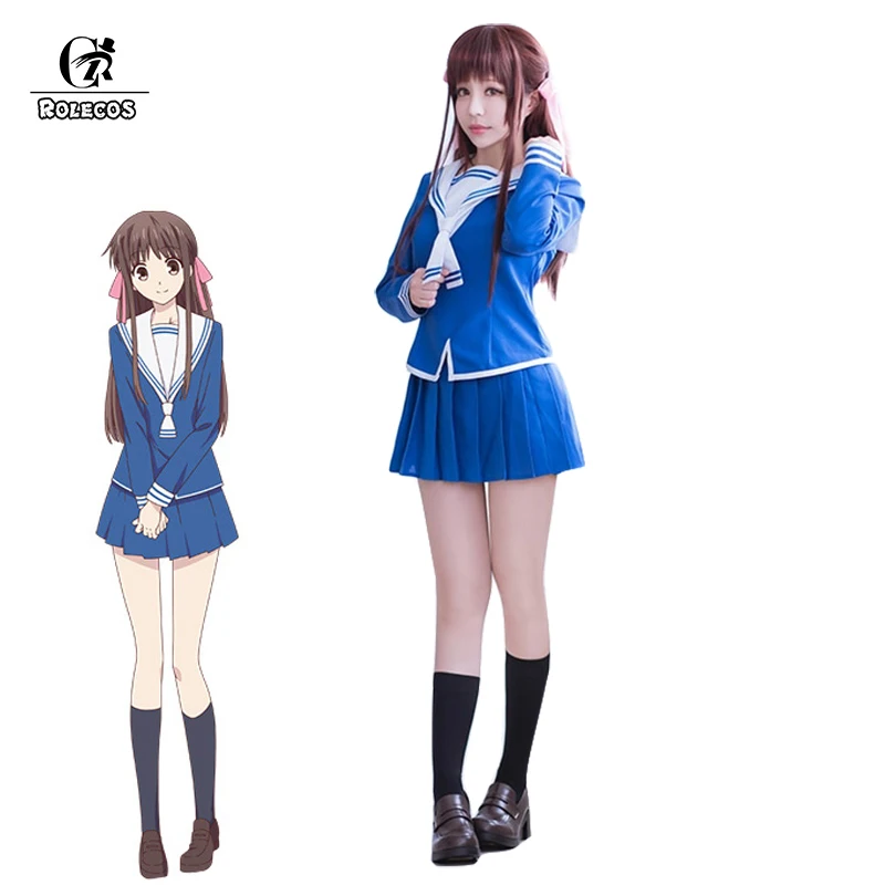 Аниме Косплей Костюм корзины с фруктами ROLECOS Tohru Honda Униформа JK школьная униформа