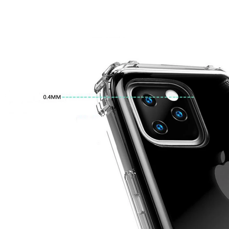 Transparent Case For iPhone 11 Pro Max Silicone Clear Cover XR X XS 6 7 8 Plus Heavy Duty Protecion |