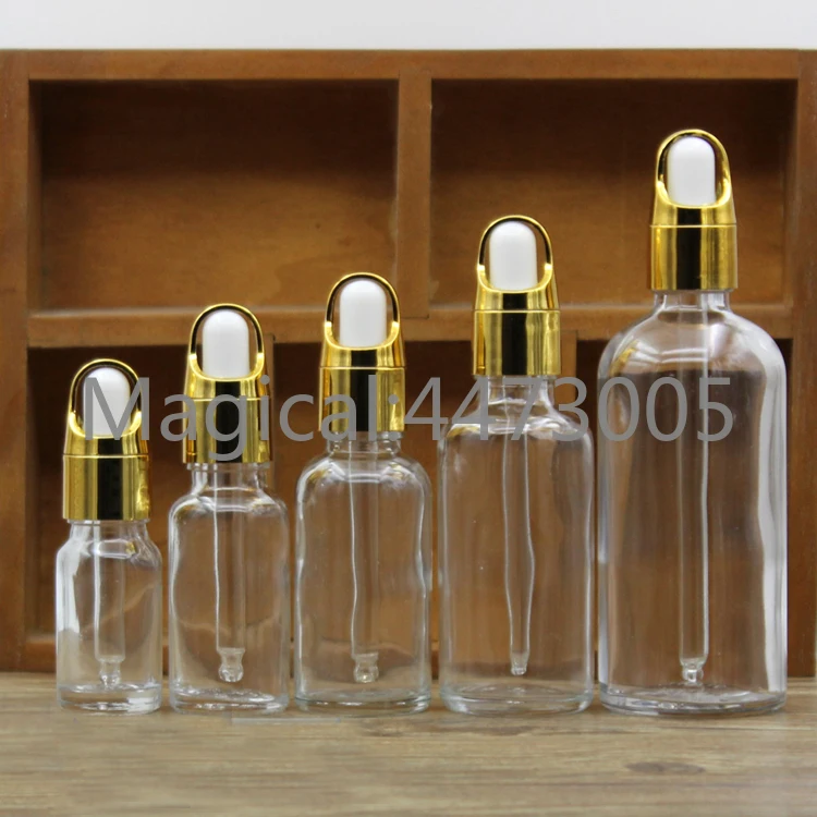 2 шт./лот флакон для духов с прозрачным/янтарным стеклом 5/10/15/20/30/50/100 мл со