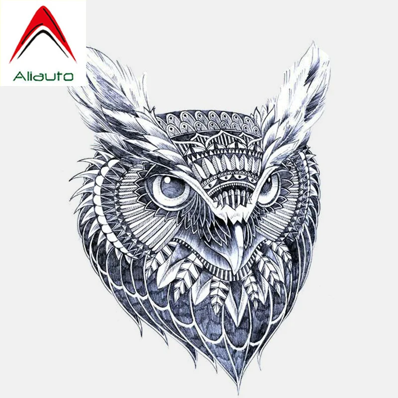 

Автомобильная наклейка из ПВХ с голубым рисунком и головой совы для мотоцикла Kia Ceed Seat Ibiza Passat Kia Sportage VW,12 см * 16 см