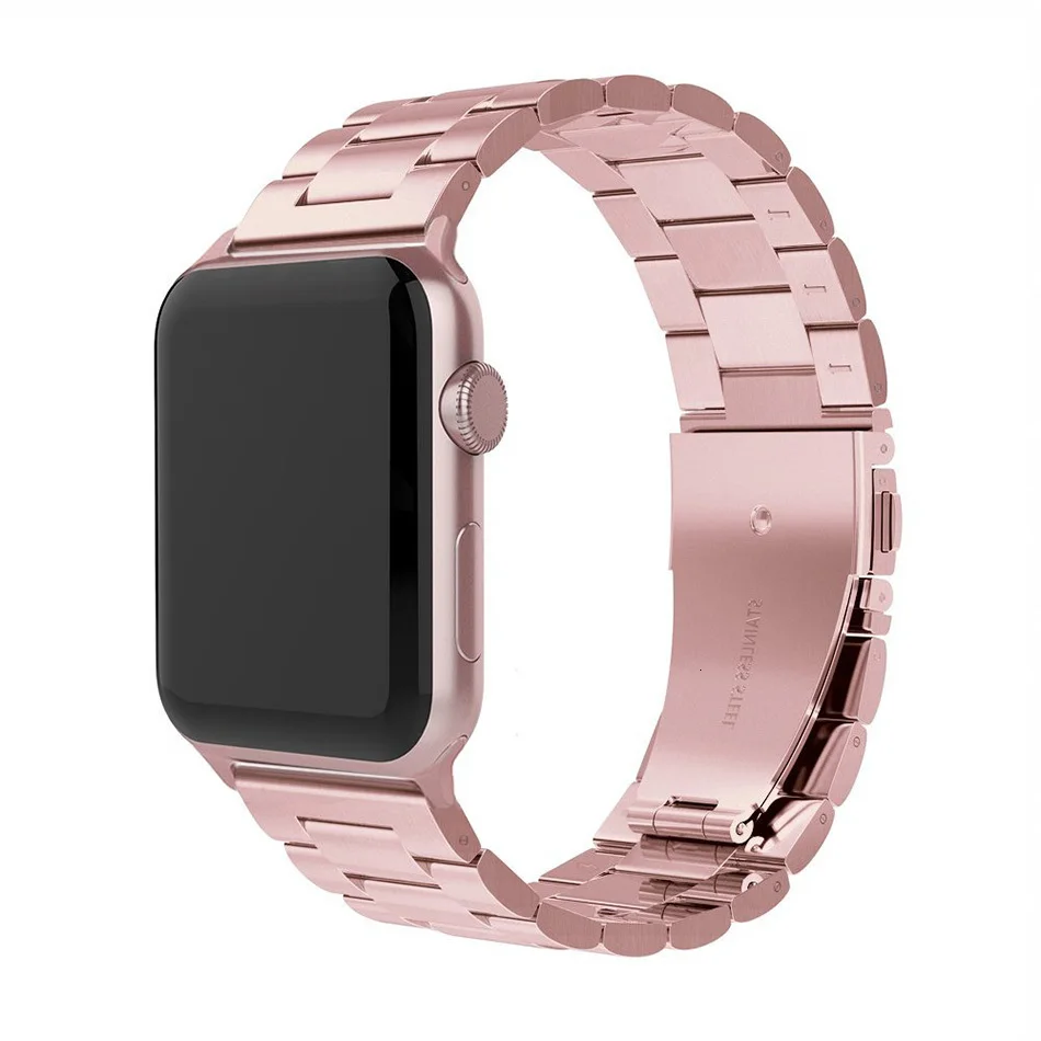 Сменный металлический ремешок из нержавеющей стали с бабочкой для Apple Watch 44 мм 40 мм iwatch Series 5 4 3 2 Sport Edition 38 мм 42 мм