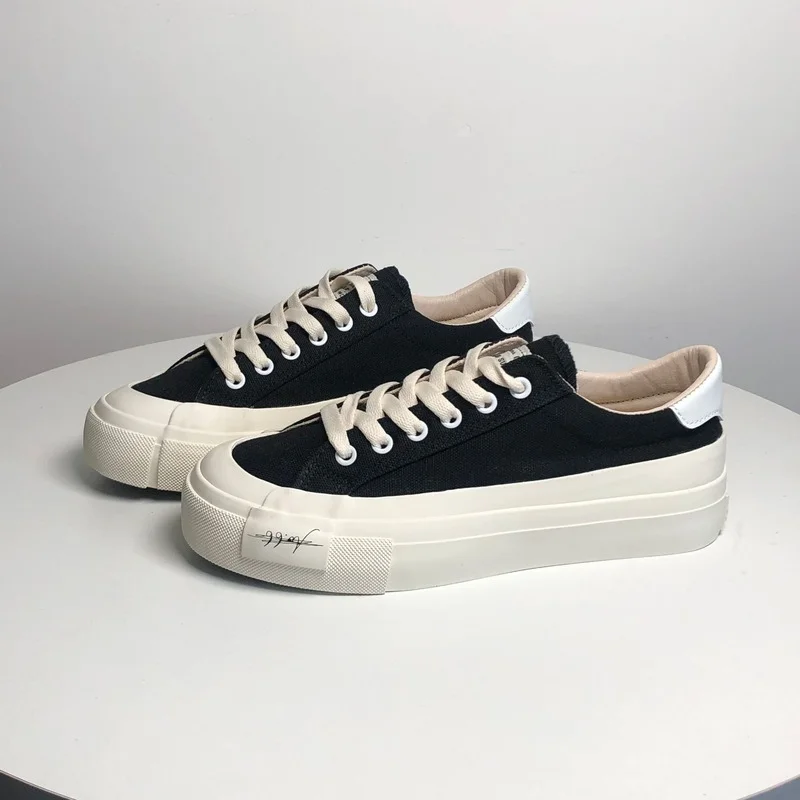 Classics Style Canvas Shoes Women Fashion Sneakers Woman Platform Shoes Ladies Casual Loafers New Flats High Quality Promotion