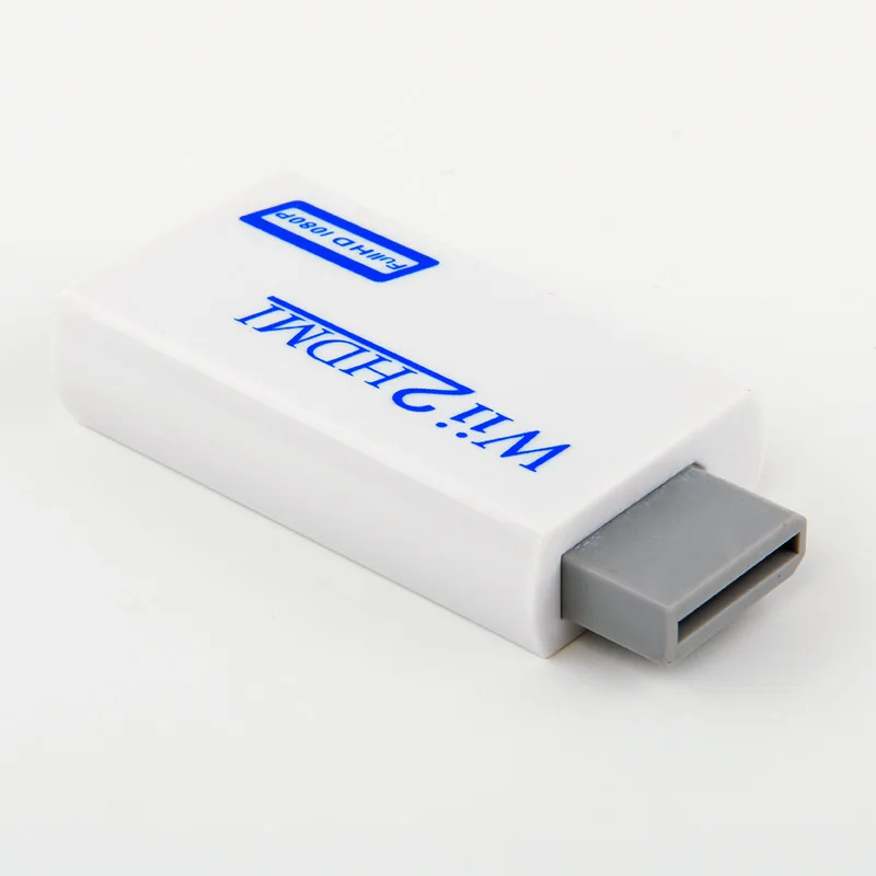 Белый От производителя wii к HDMI адаптер nintendo wii к HDMI 1080P ультра-прозрачный конвертер - Цвет: Белый