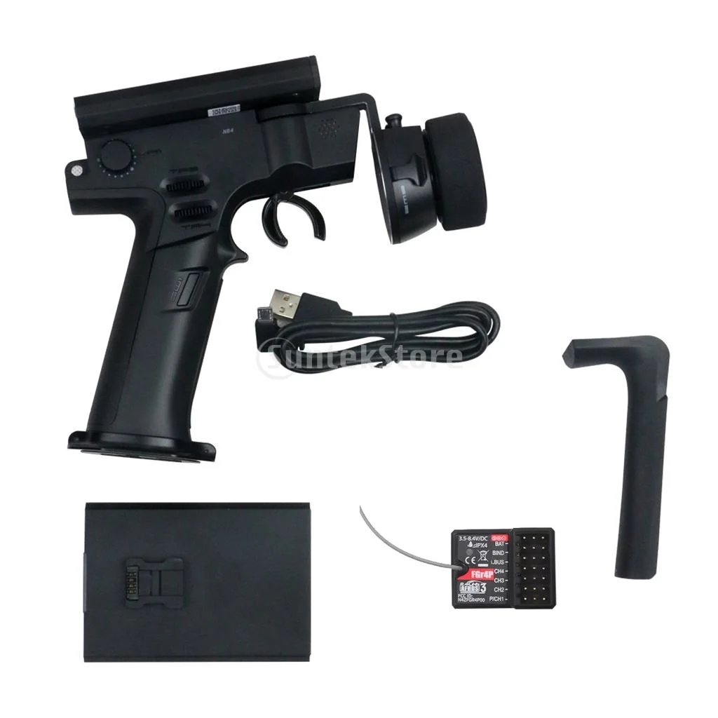 

4 Channel 2.4GHz RC Remote Control Car Transmitter with Receiver for RC Car Boat
