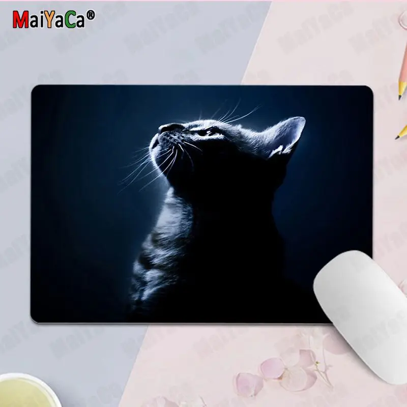 

New Design Black Cat beautiful eyes Laptop Gaming Mice Mousepad Top Selling Wholesale Gaming Pad mouse