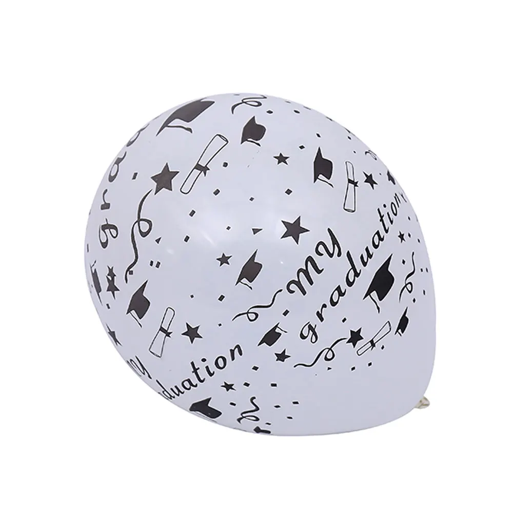

12inch 10pcs Graduated Bachelor Hat Latex Balloons Helium Air Ball Ceremony Decoration Wedding Birthday Gifts Party Supplies