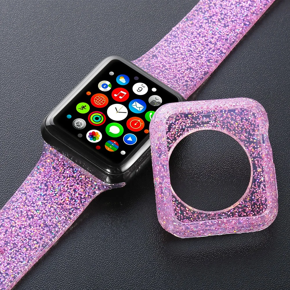 Ремешок для Apple Watch 42(38) мм сменный Браслет с блестками Series 3 2 1|Ремешки часов| |