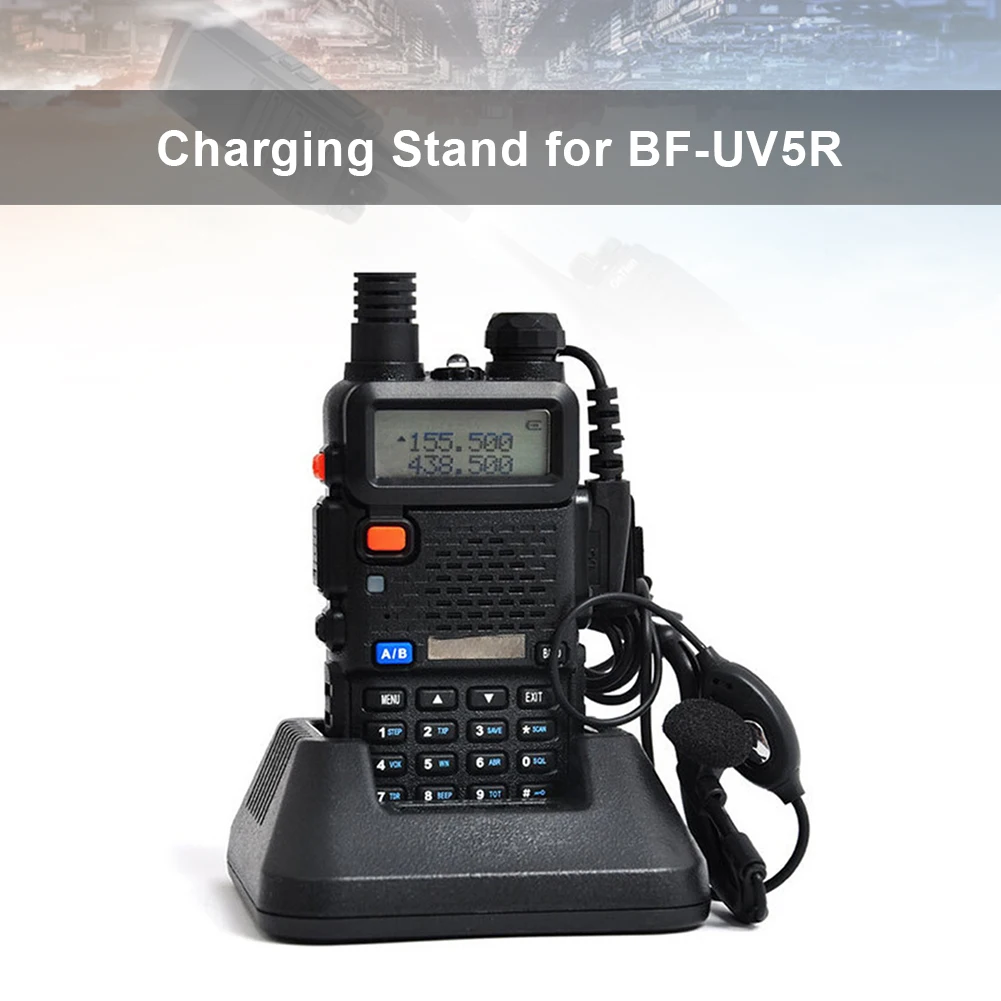 

For Baofeng 5R Series Li-ion Battery Charger with Charging Indicator Charge Docking Station for Baofeng Walkie Talkie Accessorie