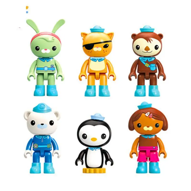 

Les Octonauts Octopod Octopus Playset & Barnacles kwazii peso Inkling Duplo Bricks Kids Toy Building Block Octo-Pod gifts