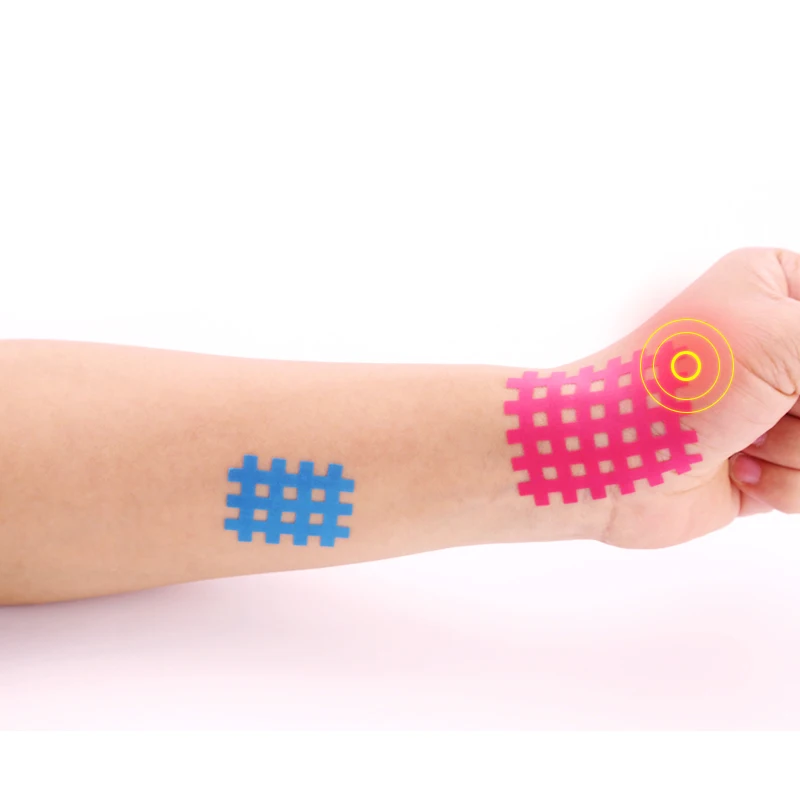 10 шт Стикеры спортивные мышцы ленты эластичные дышащие спираль крест накрест