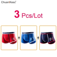 3 pcslot new mens boxers comfortable cotton personalized sports digital underwear running exercise fitness breathable shorts