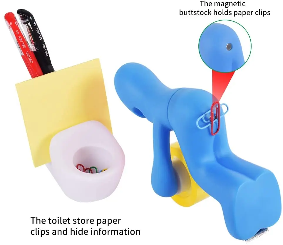 Najtaniej TUTU Uchwyt Na Papier Toaletowy Uchwyt Na Papier Zacisk Mocujący Magnetyczny Papier Zacisk Mocujący Mini Bateria Do Zlewu Biurko Organizuj Prezent Biurowy H0515