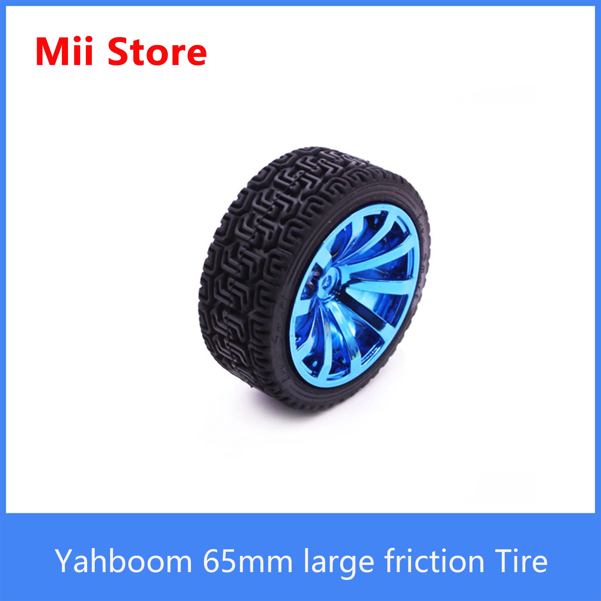 

Yahboom large friction tire 65mm smart robot car wheel with coupling for balance robot car