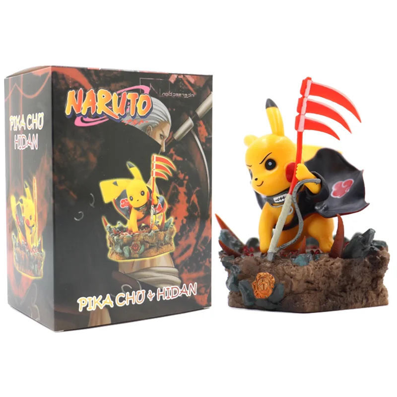 

Pokemon Naruto Anime Character Pikachu COS Hidan Model Classic Collection PVC Decoration Christmas Children's Toy Birthday Gift