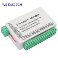 3 ch 9 ch 24 ch channels dmx512 decoder common anode 5v 12v 24v dmx led rgb rgbw controller for led striplamplightlights tape
