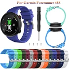 Новый мягкий силиконовый ремешок для наручных часов Garmin Forerunner 45s, спортивный браслет, модный сменный Браслет для Forerunner 45S
