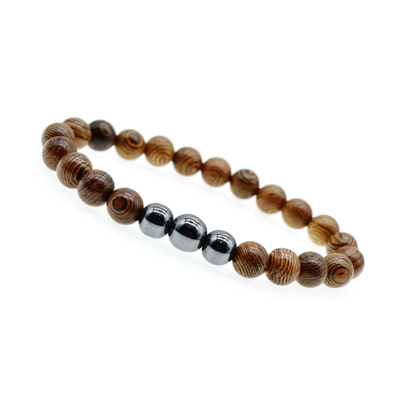Браслет с бусинами из натурального камня 8 мм|Плетеные браслеты| |