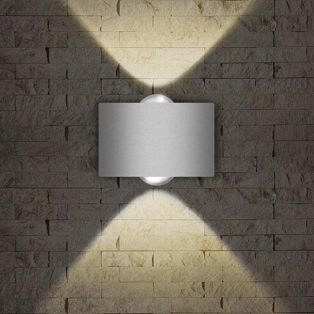 

2w LED Wall Lamp Outdoor Lawn Balcony Waterproof Lighting 220v Home Decoration Wall-mounted Night Light