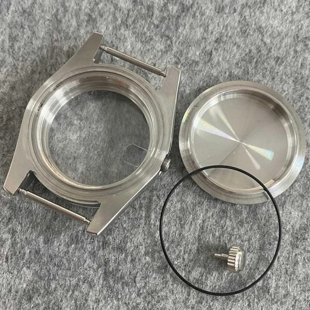 39MM Watch Case Kit Sapphire Glass Stainless Steel Shell Cover for NH35/NH36 Movement Modification Parts