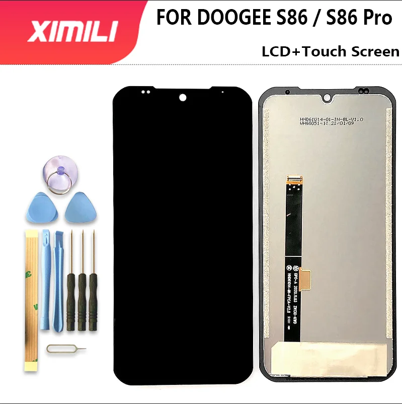 Новинка, оригинальный ЖК-дисплей 6,1 'DOOGEE S86 / S86 Pro + фото, Сменное стекло Для DOOGEE S 86 + Инструменты