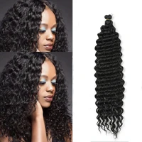 22inch long deep twist crochet hair freetress water wave hair synthetic braiding hair extensions for black women hair expo city